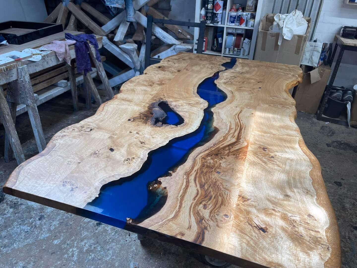 BRETTArt Rivertable Blau Terrasse Garten — Rivertable von BRETTArt Hamburg