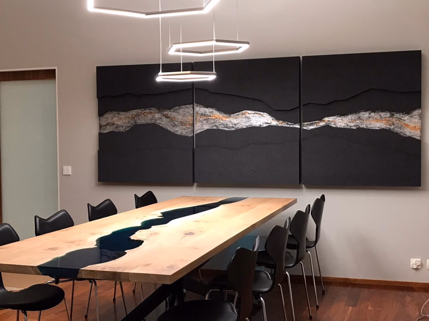 BRETTArt Rivertable Monochrom Resin Konferenz — Rivertable von BRETTArt Hamburg
