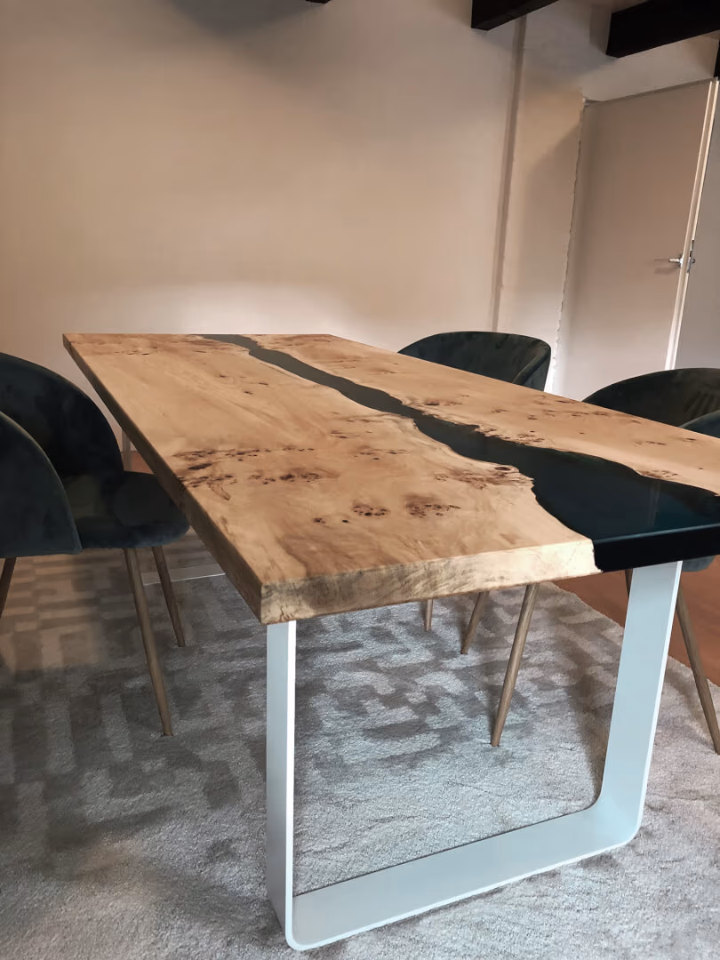 Esstisch Holz Epoxidharz River Table — Rivertable von BRETTArt Hamburg