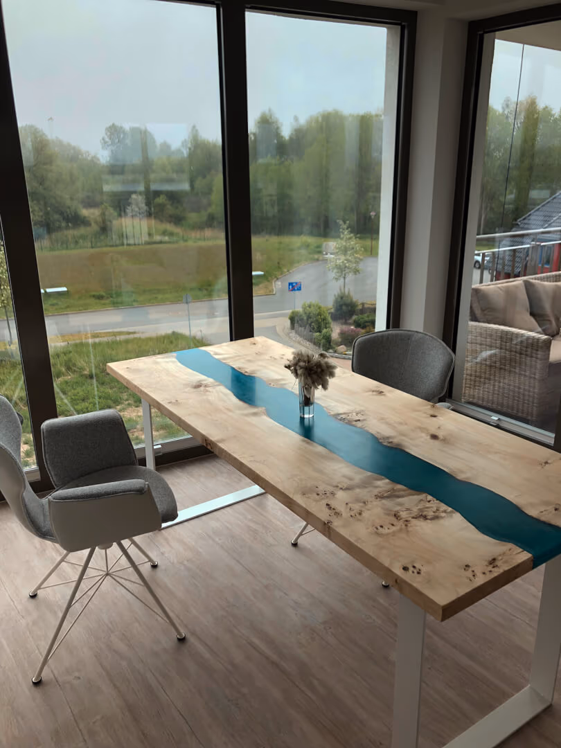 Pappeltisch Pappel Esstische — Rivertable von BRETTArt Hamburg
